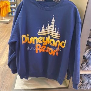 Blue Disneyland Resort pullover fleece sweater